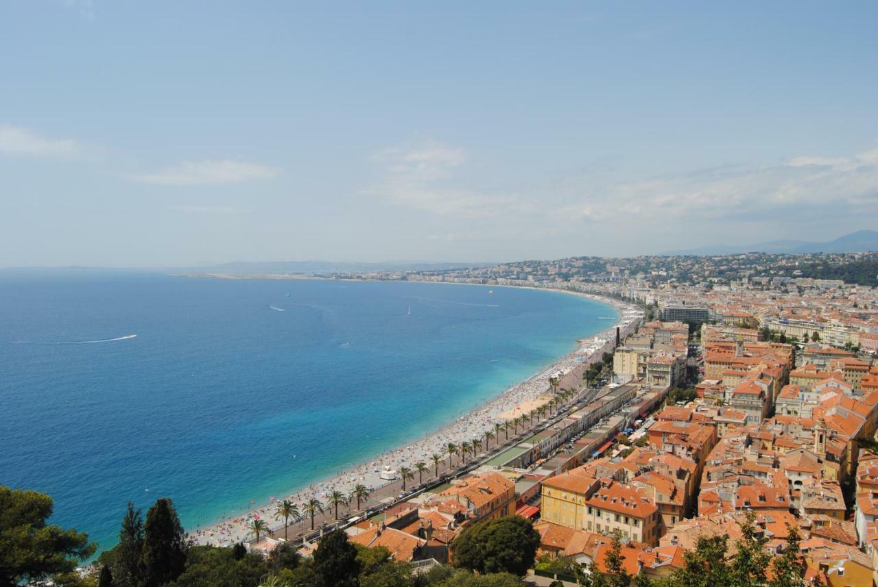 Les Palmiers A 700M De La Mer Nice Eksteriør billede